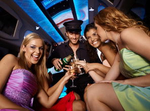 Night on the town limo hire